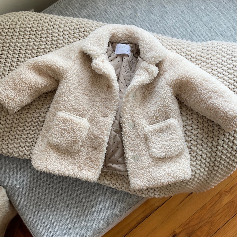 Zara Sherpa Coat 3-4 T